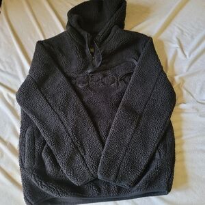 Bespoke Women's‎ Fleece Hooded Sweatshirt L black with side pockets